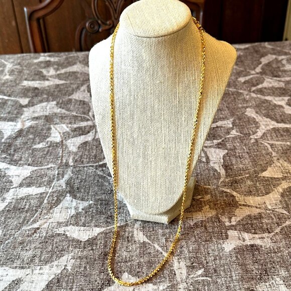 Premier Designs 30" Gold-Tone Diamond Cut Specialty Sparkle Chain Necklace - Picture 1 of 6